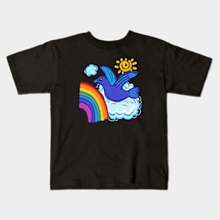 bird gliding Kids T-Shirt